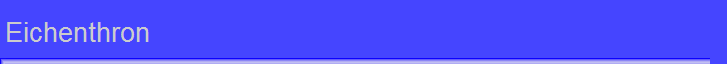 Eichenthron