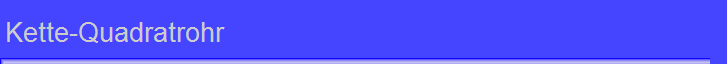 Kette-Quadratrohr