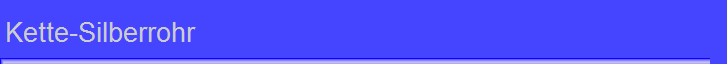 Kette-Silberrohr